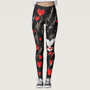 Leggings Guêtres de Saint-Valentin