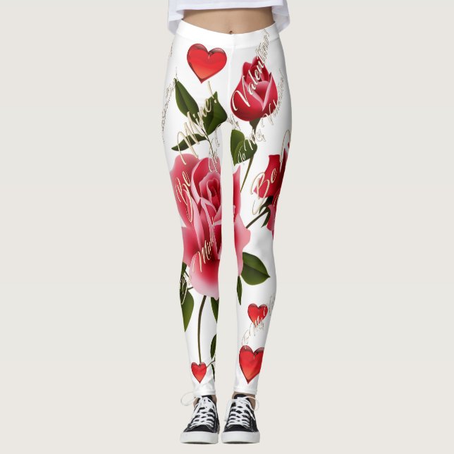 Leggings Guêtres de Saint-Valentin (Devant)