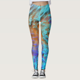 Leggings Guêtres de Spiralz de coucher du soleil par le