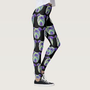 Leggings Guêtres de sport de chien de Pitbull