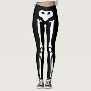 Leggings Guêtres de squelette de Halloween