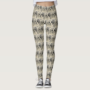 Leggings Guêtres de St Bernard d'amour de chiot