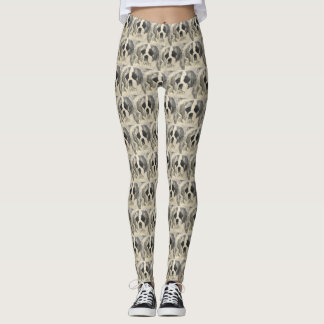 Leggings Guêtres de St Bernard d'amour de chiot