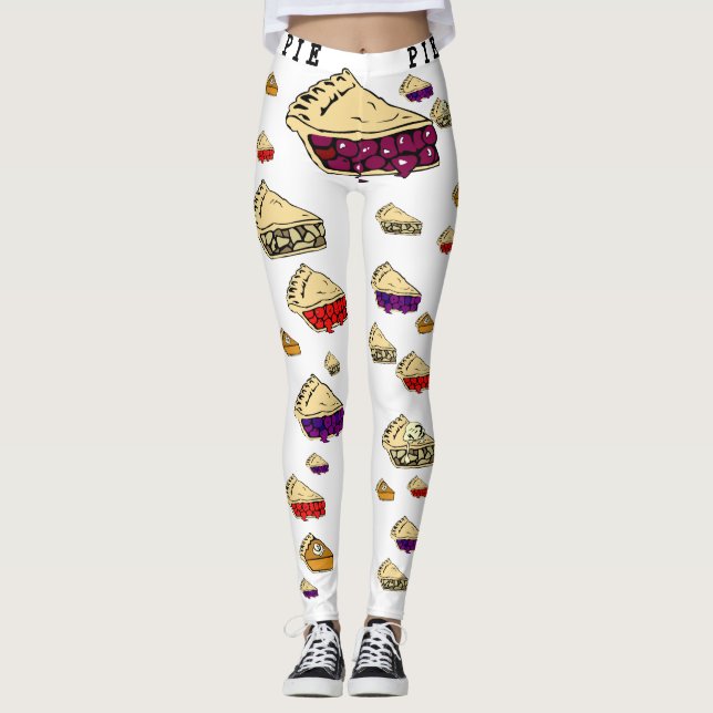 Leggings Guêtres de tarte et de gâteau (Devant)