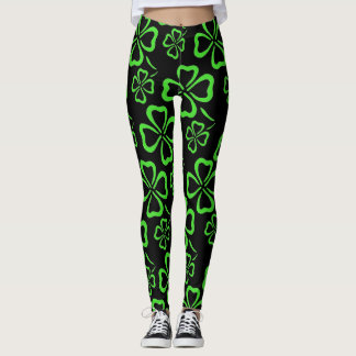 Leggings Guêtres de trèfle du jour de St Patrick