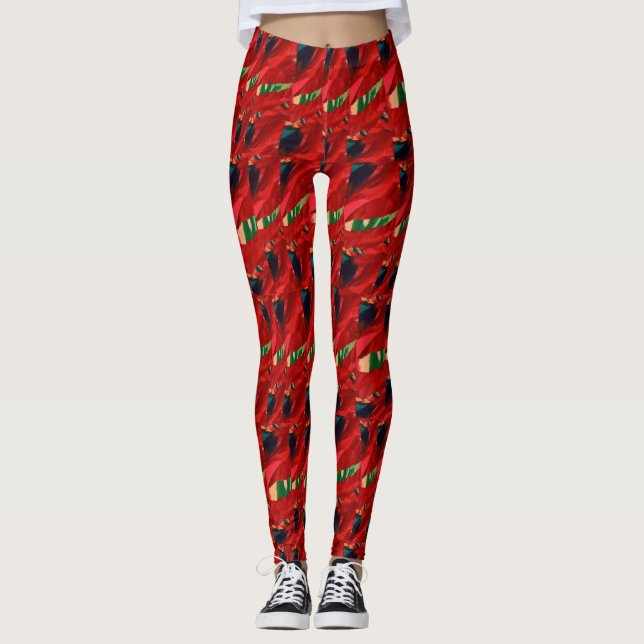 Leggings Guêtres de vacances de piment (Devant)