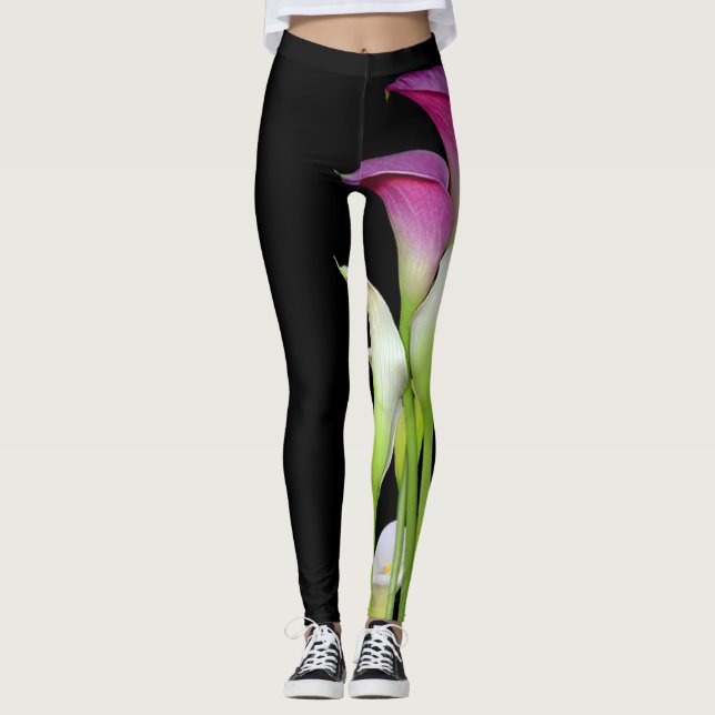 Leggings Guêtres de zantedeschia (Devant)