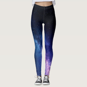 Leggings Guêtres d'étoile de galaxie de manière laiteuse