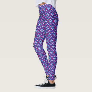 Leggings Guêtres d'Ikat de diamants