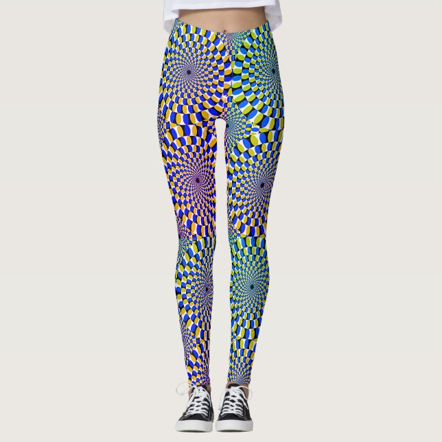 Leggings guêtres d'illusions optiques (Devant)