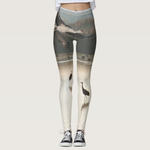 Leggings Guêtres d'impression d'animal de faune d'oiseau de