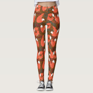Leggings Guêtres d'impression de Fox