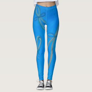Leggings Guêtres d'infini d'ange bleu