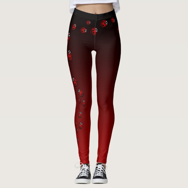 Leggings Guêtres d'insecte de Ladybird de guêtres de (Devant)