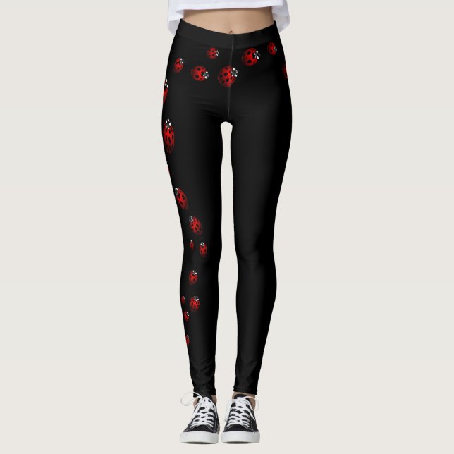 Leggings Guêtres d'insecte de Ladybird de guêtres de (Devant)