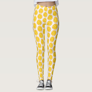 Leggings Guêtres d'Ornage d'agrume d'été - copie de tuile