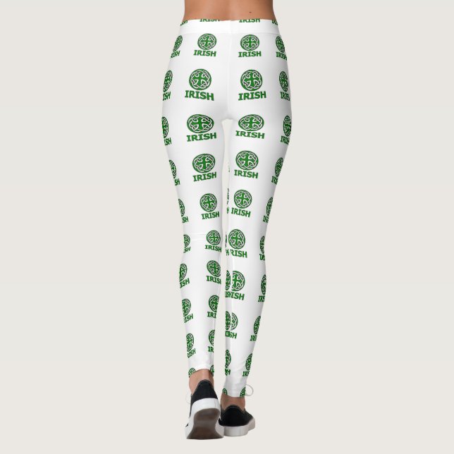 Leggings Guêtres du jour de St Patrick d'Irlandais (Dos)