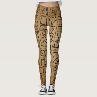 Leggings Guêtres égyptiennes vintages de hiéroglyphes