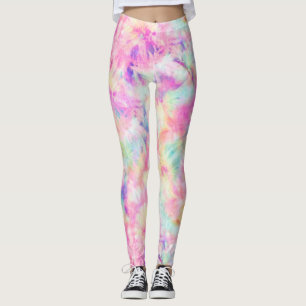 Leggings Guêtres en pastel de colorant de cravate de