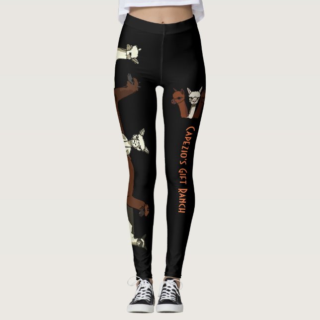 Leggings Guêtres faites sur commande d'alpaga (Devant)