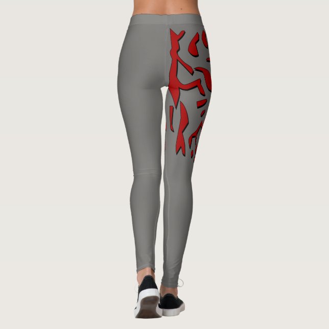 Leggings Guêtres féroces de tigre (Dos)