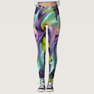 Leggings Guêtres florales de tache