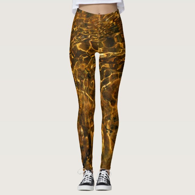 Leggings Guêtres fraîches "moment d'or " (Devant)