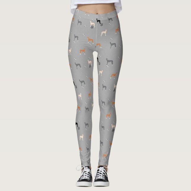 Leggings Guêtres Iggy de Lularoe de lévrier italien (Devant)