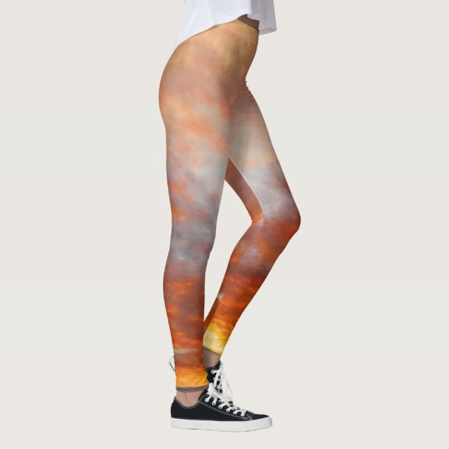 Leggings Guêtres inspirées de lever de soleil (Droite)