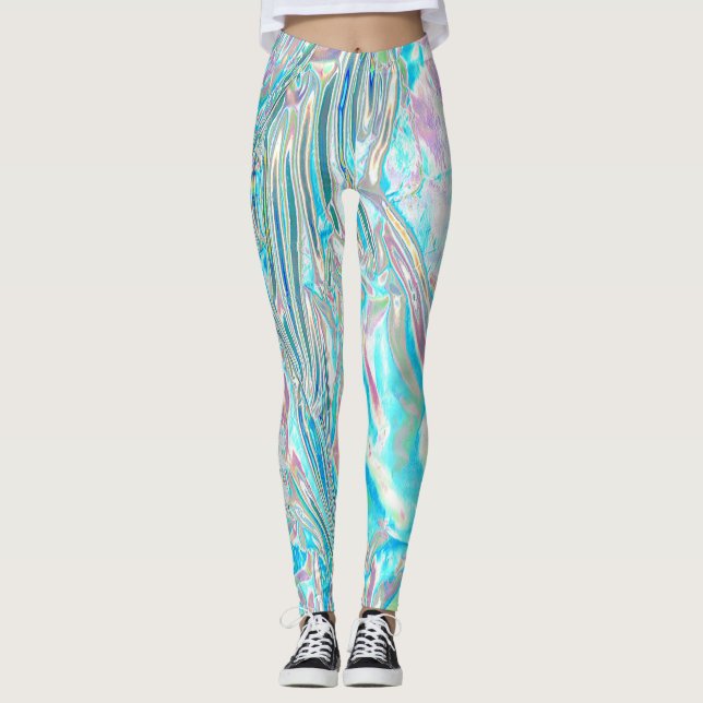 Leggings Guêtres iridescentes (Devant)