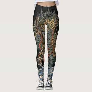 Leggings Guêtres JAPONAISES de DRAGON