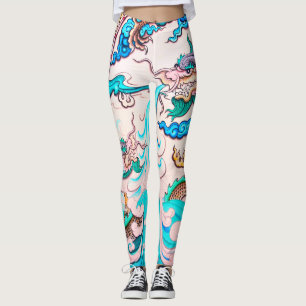 Leggings Guêtres JAPONAISES de dragon