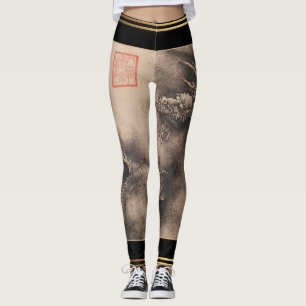 Leggings Guêtres lunaires de nouvelle année de dragon