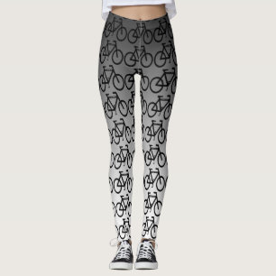 Leggings Guêtres métalliques argentées noires d'abrégé
