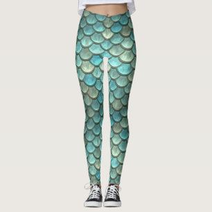 Leggings Guêtres métalliques de sirène
