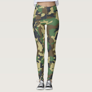 Leggings Guêtres mignonnes de camouflage