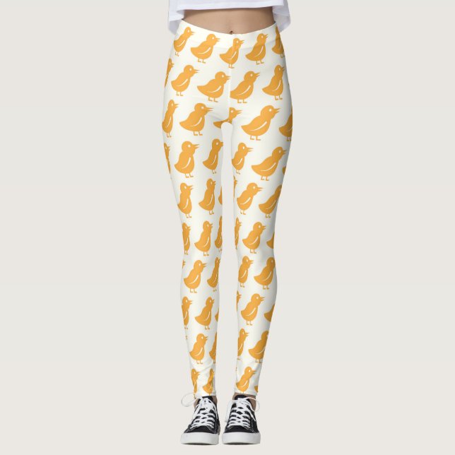 Leggings Guêtres mignonnes d'oiseau de Tweety (Devant)