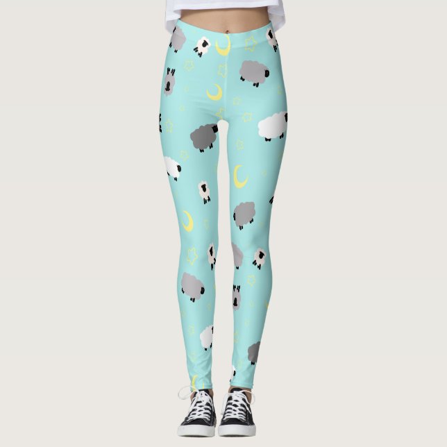 Leggings Guêtres mignonnes somnolentes des guêtres | de (Devant)