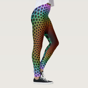Leggings Guêtres multicolores psychédéliques de