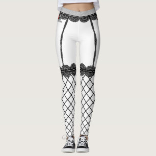 Leggings Guêtres noires de filet