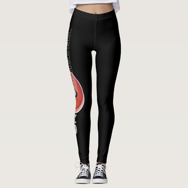 Leggings Guêtres noires des carrefours BJJ (Devant)