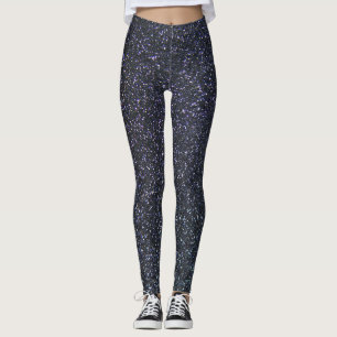 Leggings Guêtres noires personnalisables de parties