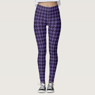 Leggings Guêtres pourpres classiques de motif de
