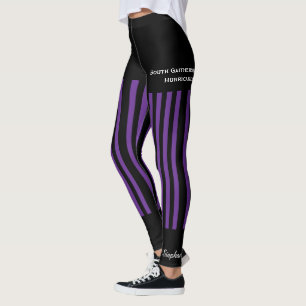 Leggings Guêtres pourpres d'équipe/club avec de faux shor