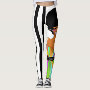 LEGGINGS GUÊTRES RAYÉES VINTAGES