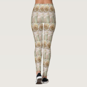 Leggings Guêtres roses colorées par ivoire