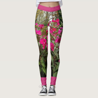 Leggings Guêtres roses de jardin d'agrément