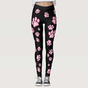 Leggings Guêtres roses de panthère