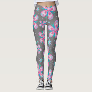 Leggings Guêtres roses lunatiques de yoga de texture de