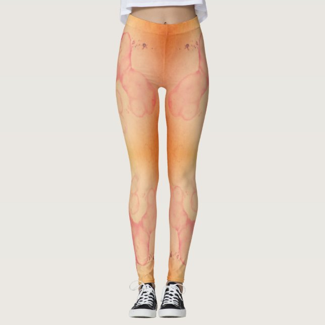 Leggings Guêtres sales de tache d'encre de tache de (Devant)